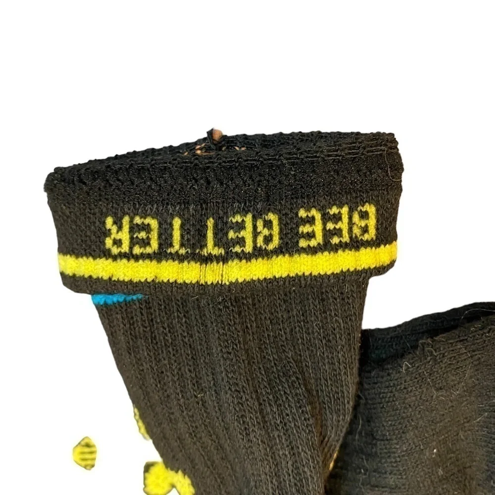 Bombas Youth Black Crew Socks 1 Pair - New XS